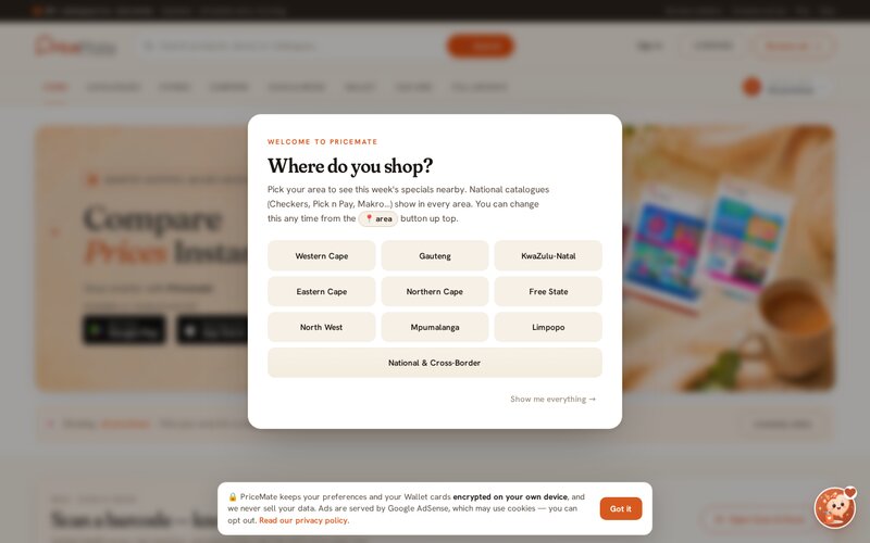 Pricemate — AI-powered retail catalogue with computer vision hotspot detection